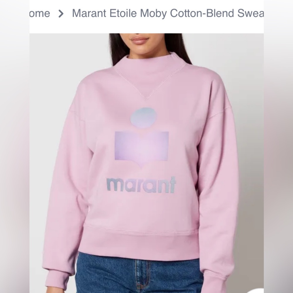 Designer Marant Sweatshirt; new with tags unworn; pink